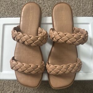 Sincerely Jules Braided Tan Sandals